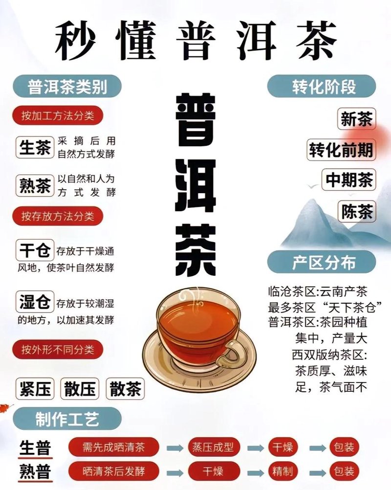 揭秘普洱茶的秘密：它真的不是绿茶吗？